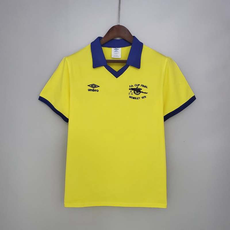Thailand Quality(AAA) 1979 Arsenal FA Cup Final Retro Soccer Jersey