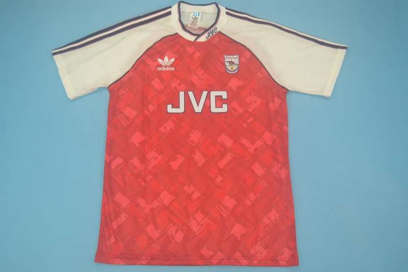 Thailand Quality(AAA) 1990/92 Arsenal Home Retro Soccer Jersey