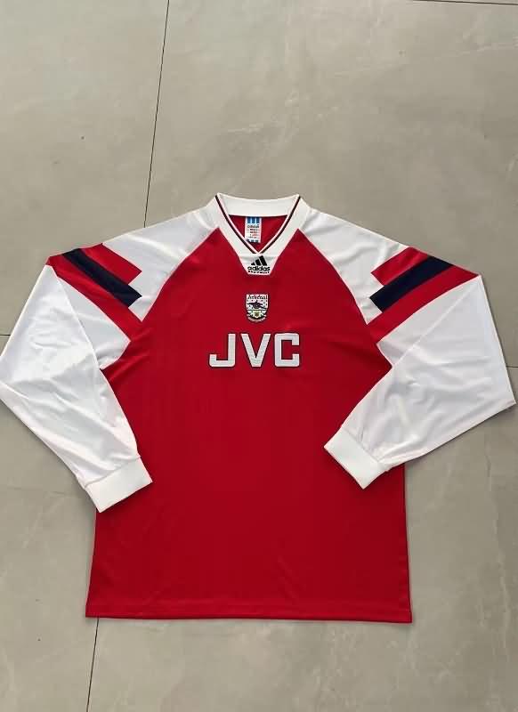 Thailand Quality(AAA) 1992/94 Arsenal Home Retro Long Sleeve Soccer Jersey