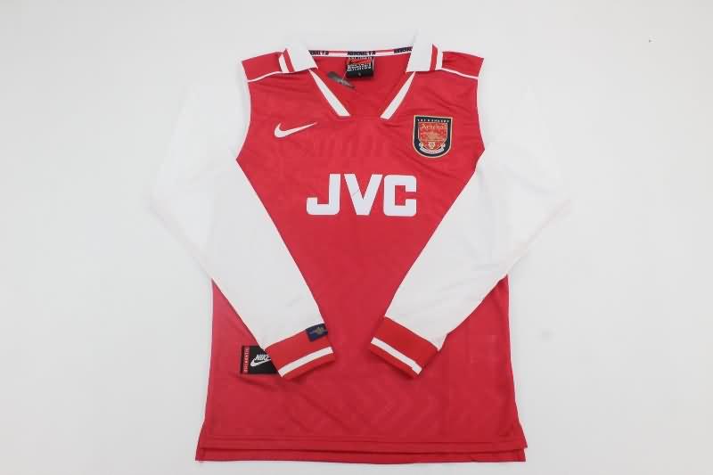 Thailand Quality(AAA) 1996/98 Arsenal Home Long Sleeve Retro Soccer Jersey