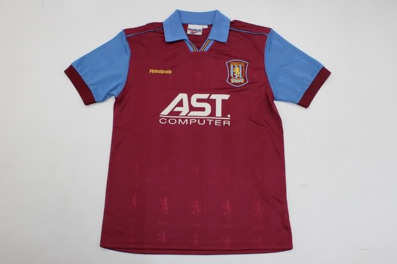 Thailand Quality(AAA) 1995/96 Aston Villa Home Retro Soccer Jersey