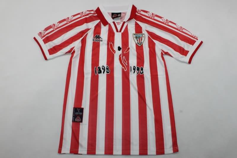 Thailand Quality(AAA) 100TH Athletic Bilbao Anniversary Home Retro Soccer Jersey