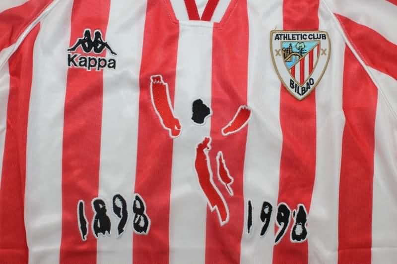 Thailand Quality(AAA) 100TH Athletic Bilbao Anniversary Home Retro Soccer Jersey