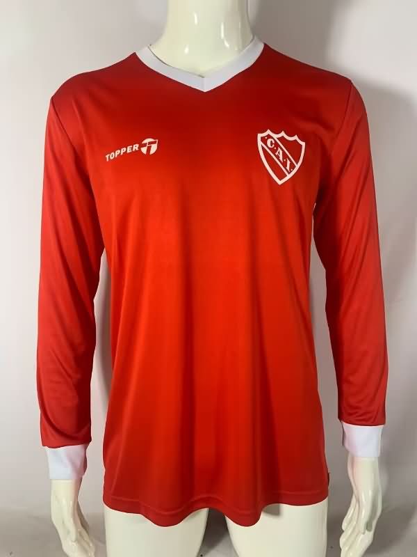 Thailand Quality(AAA) 1982/85 Atletico Independiente Home Long Sleeve Retro Soccer Jersey