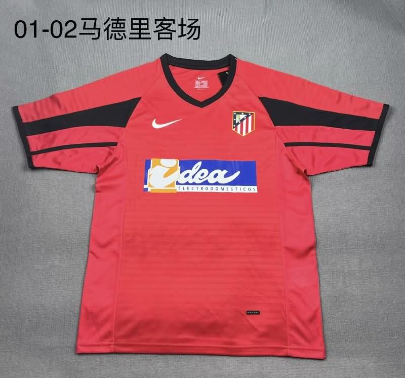 Thailand Quality(AAA) 2001/02 Atletico Madrid Away Retro Soccer Jersey