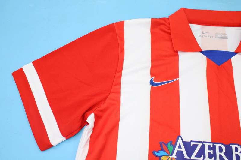 Thailand Quality(AAA) 2013/14 Atletico Madrid Home Retro Soccer Jersey