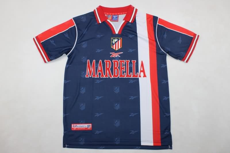 Thailand Quality(AAA) 1998/99 Atletico Madrid Away Retro Soccer Jersey