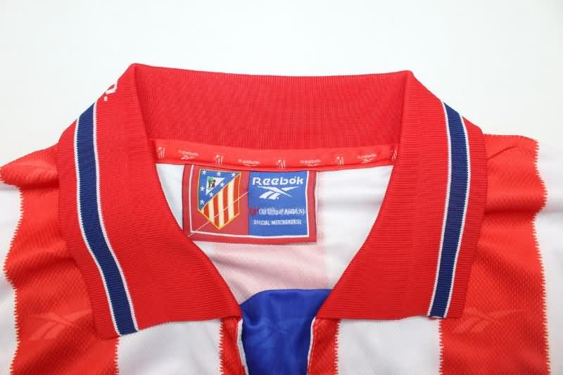 Thailand Quality(AAA) 1998/99 Atletico Madrid Home Retro Soccer Jersey