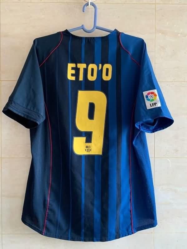 Thailand Quality(AAA) 2004/05 Barcelona Away Retro Soccer Jersey