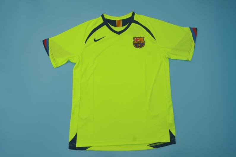 Thailand Quality(AAA) 2005/06 Barcelona Away Retro Soccer Jersey