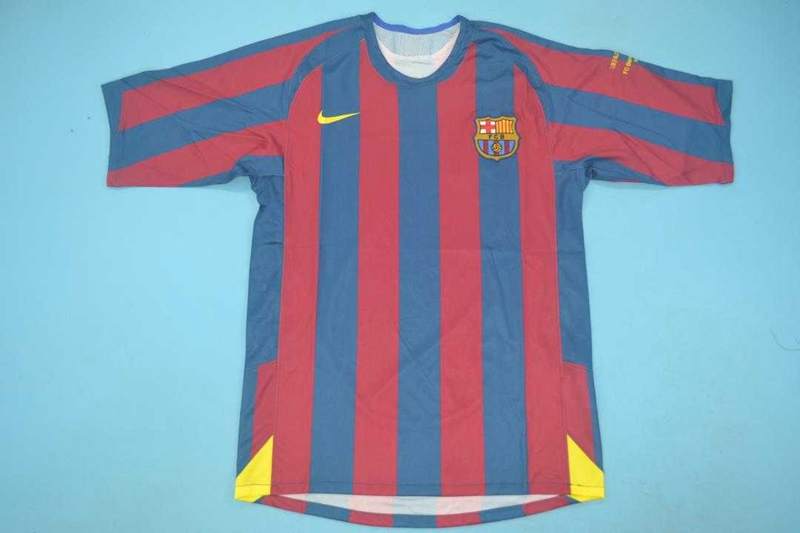 Thailand Quality(AAA) 2005/06 Barcelona Home UCL Retro Soccer Jersey Thailand Quality(AAA) 2005/06 Barcelona Home UCL Retro Soccer Jersey