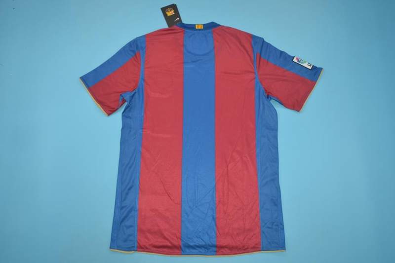 Thailand Quality(AAA) 2007/08 Barcelona Home Retro Soccer Jersey