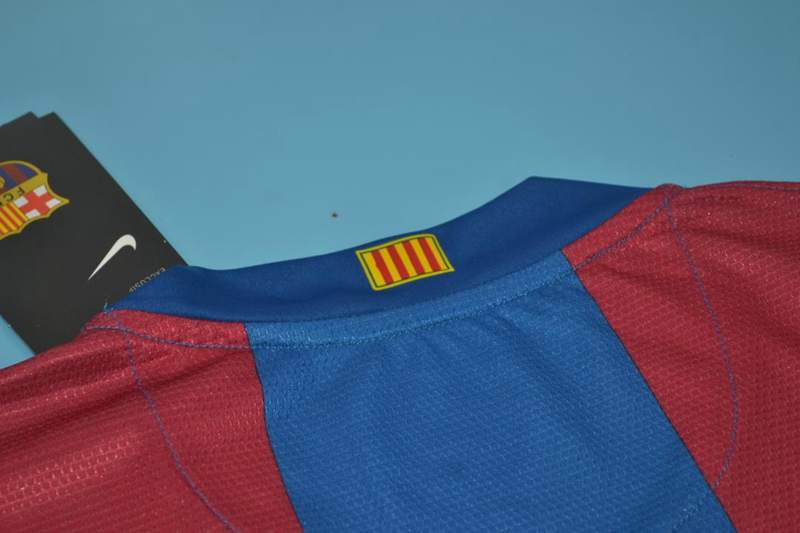 Thailand Quality(AAA) 2007/08 Barcelona Home Retro Soccer Jersey