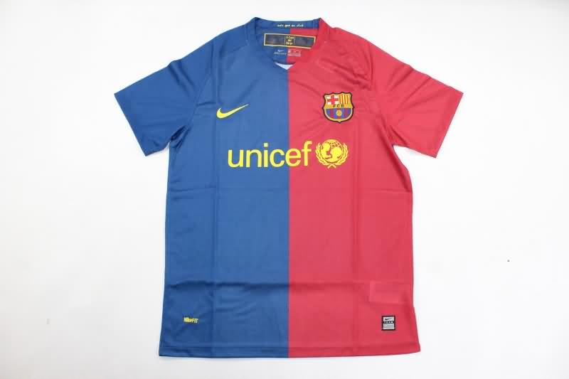 Thailand Quality(AAA) 2008/09 Barcelona Home UCL Retro Soccer Jersey