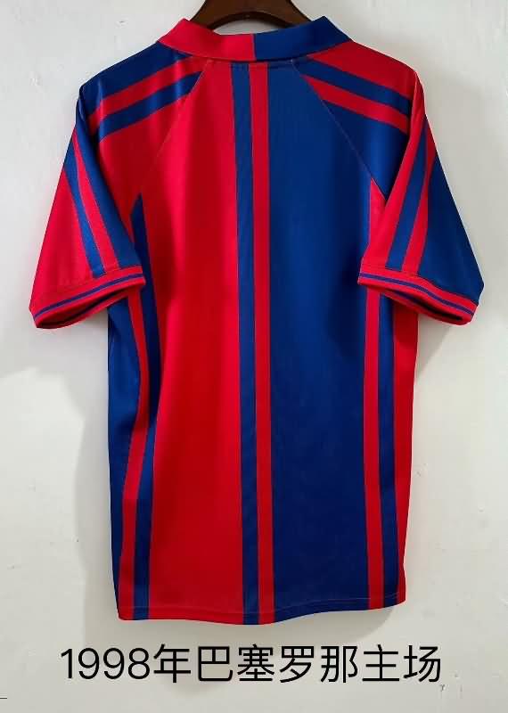 Thailand Quality(AAA) 1998 Barcelona Home Retro Soccer Jersey