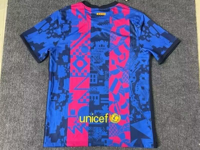 Thailand Quality(AAA) 2021/22 Barcelona Third Retro Soccer Jersey