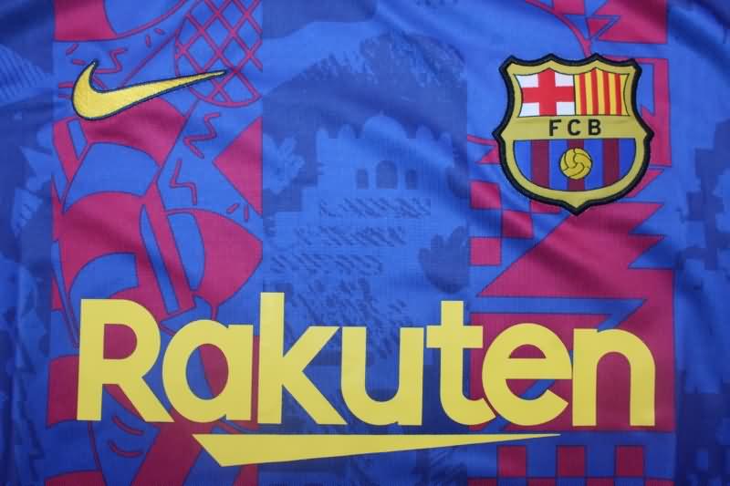 Thailand Quality(AAA) 2021/22 Barcelona Third Retro Soccer Jersey