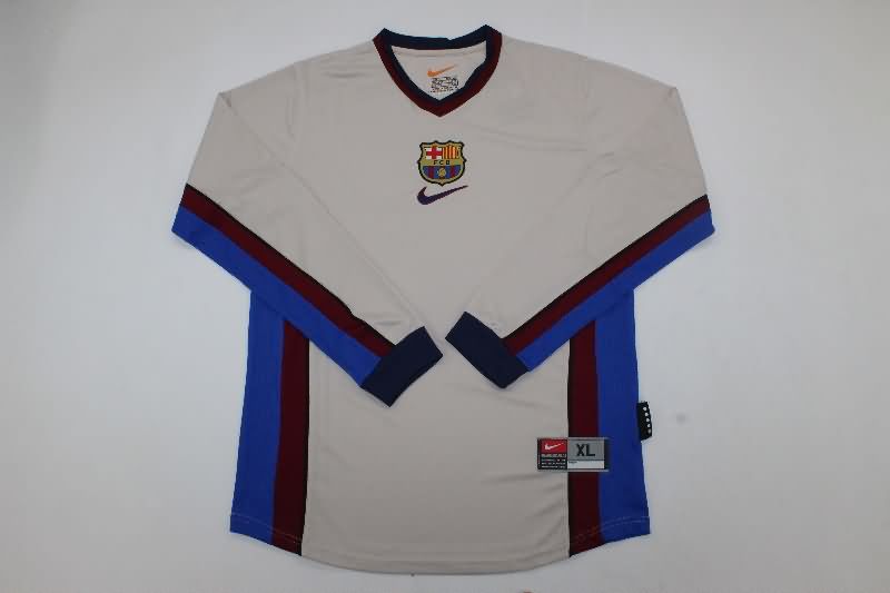 Thailand Quality(AAA) 1999/2000 Barcelona Away Long Sleeve Retro Soccer Jersey Thailand Quality(AAA) 1999/2000 Barcelona Away Long Sleeve Retro Soccer Jersey