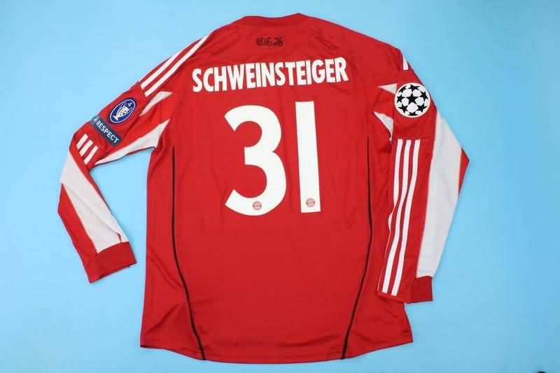 Thailand Quality(AAA) 2010/11 Bayern Munich Home Retro Soccer Jersey(L/S)