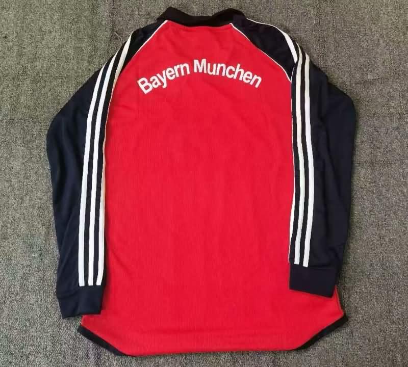 Thailand Quality(AAA) 1999/2001 Bayern Munich Home Long Sleeve Retro Soccer Jersey