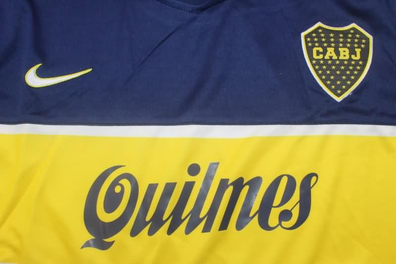 Thailand Quality(AAA) 1996/97 Boca Juniors Home Long Sleeve Retro Soccer Jersey