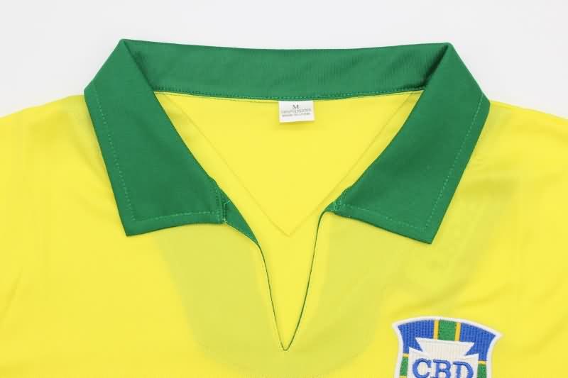 Thailand Quality(AAA) 1957 Brazil Home Retro Soccer Jersey