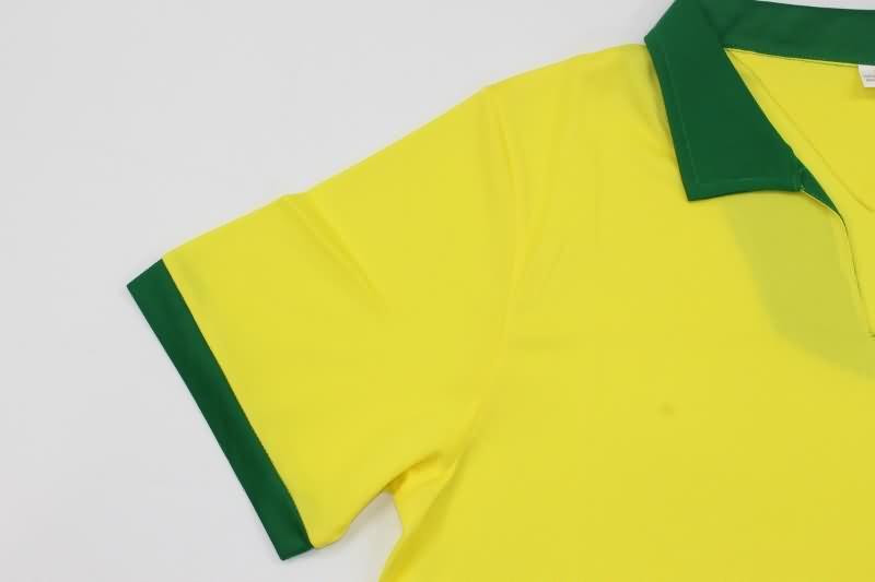 Thailand Quality(AAA) 1957 Brazil Home Retro Soccer Jersey