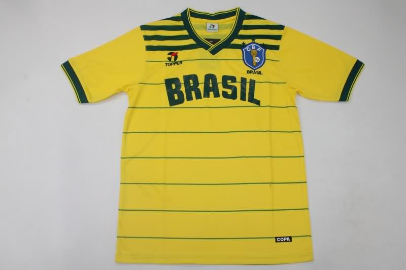 Thailand Quality(AAA) 1984 Brazil Home Retro Soccer Jersey