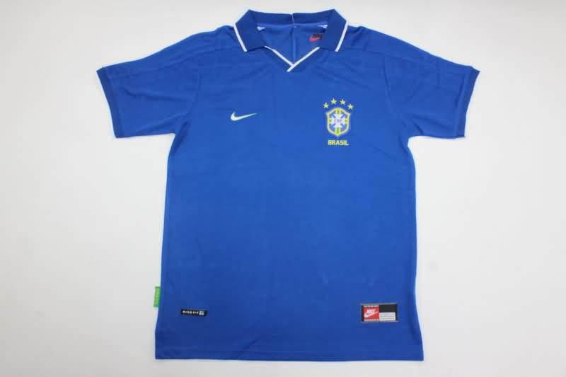 Thailand Quality(AAA) 1997 Brazil Away Retro Soccer Jersey