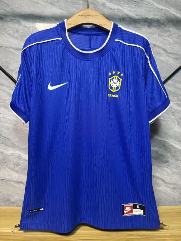Thailand Quality(AAA) 1998 Brazil Away Retro Soccer Jersey (Player) Thailand Quality(AAA) 1998 Brazil Away Retro Soccer Jersey (Player)