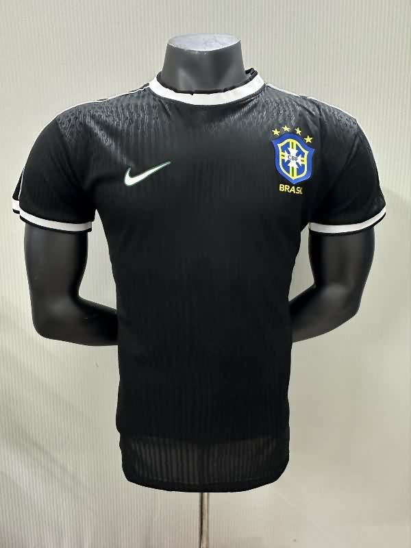 Thailand Quality(AAA) 1998 Brazil Black Retro Soccer Jersey (Player) Thailand Quality(AAA) 1998 Brazil Black Retro Soccer Jersey (Player)