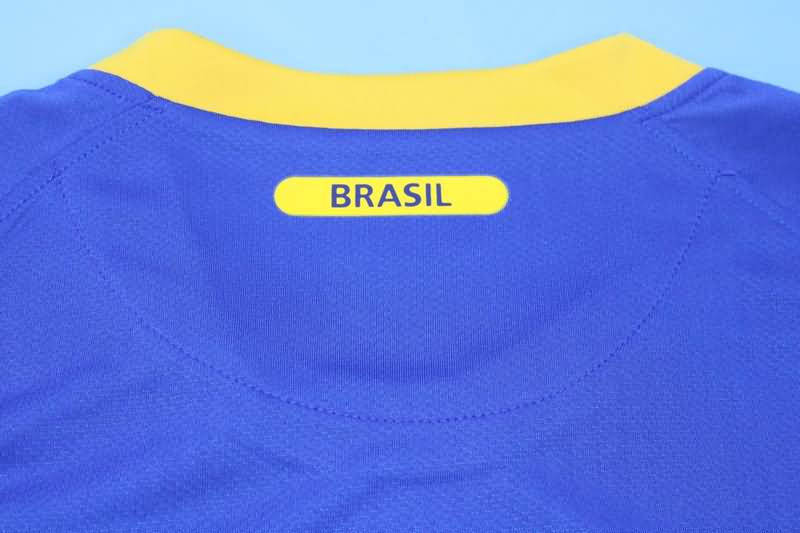 Thailand Quality(AAA) 2010 Brazil Away Retro Soccer Jersey