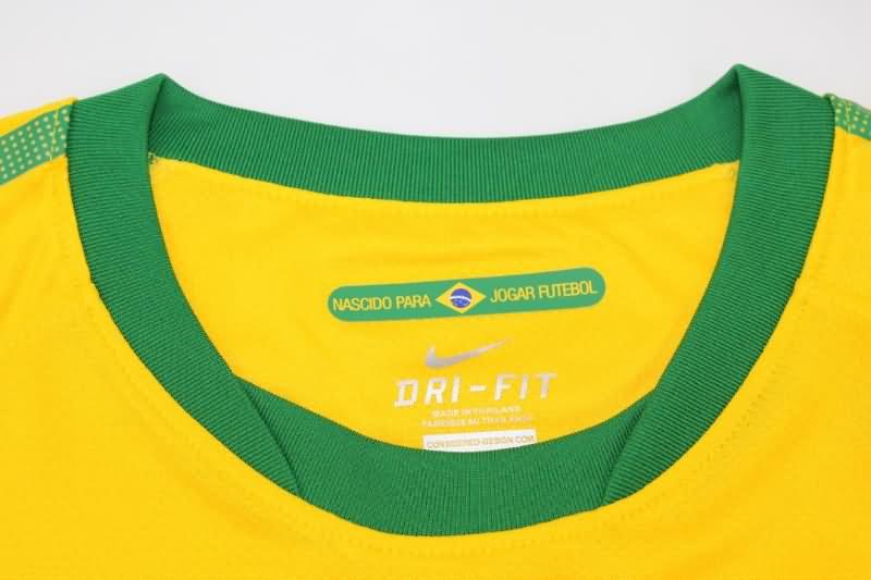 Thailand Quality(AAA) 2010 Brazil Home Retro Soccer Jersey