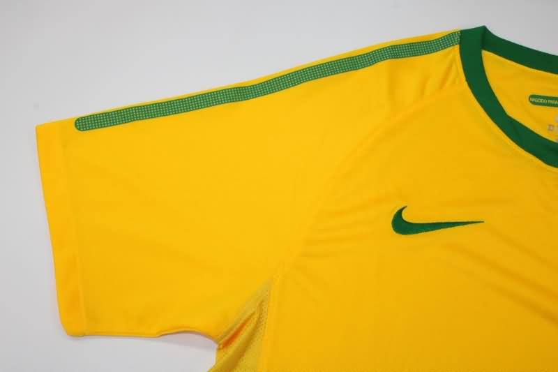 Thailand Quality(AAA) 2010 Brazil Home Retro Soccer Jersey