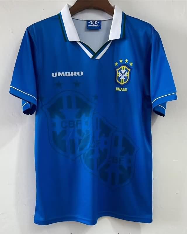 Thailand Quality(AAA) 1994/95 Brazil Away Retro Soccer Jersey