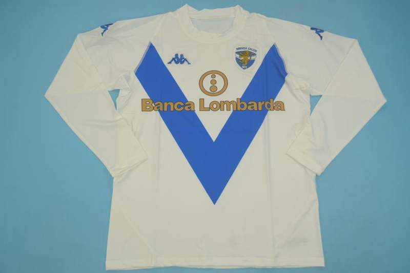 Thailand Quality(AAA) 2003/04 Brescia Away Retro Soccer Jersey(L/S)
