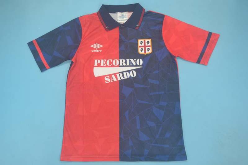 Thailand Quality(AAA) 1991/92 Cagliari Home Retro Soccer Jersey