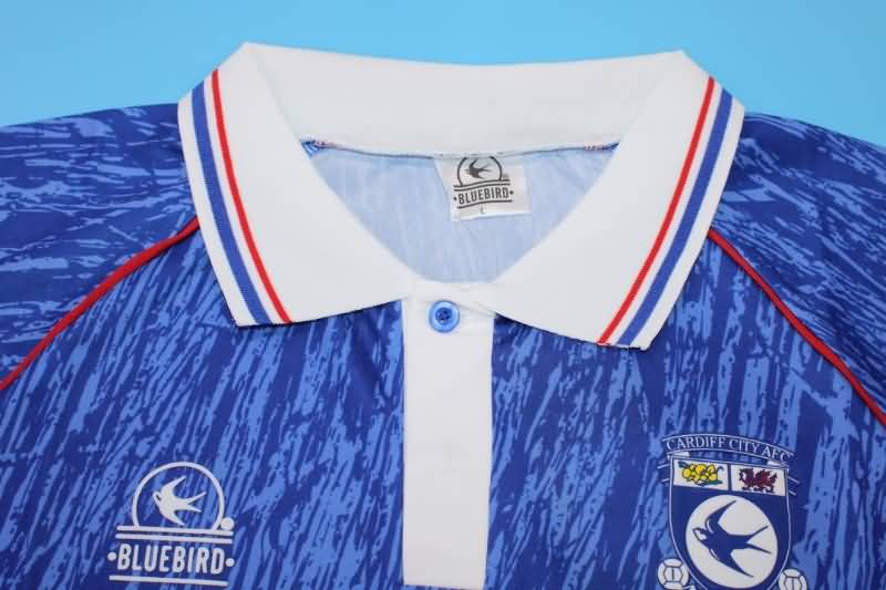 Thailand Quality(AAA) 1992/93 Cardiff City Home Retro Soccer Jersey