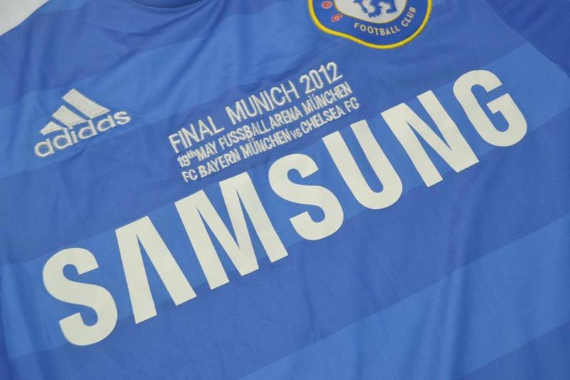 Thailand Quality(AAA) 2011/12 Chelsea Home UCL Final Retro Jersey(L/S)