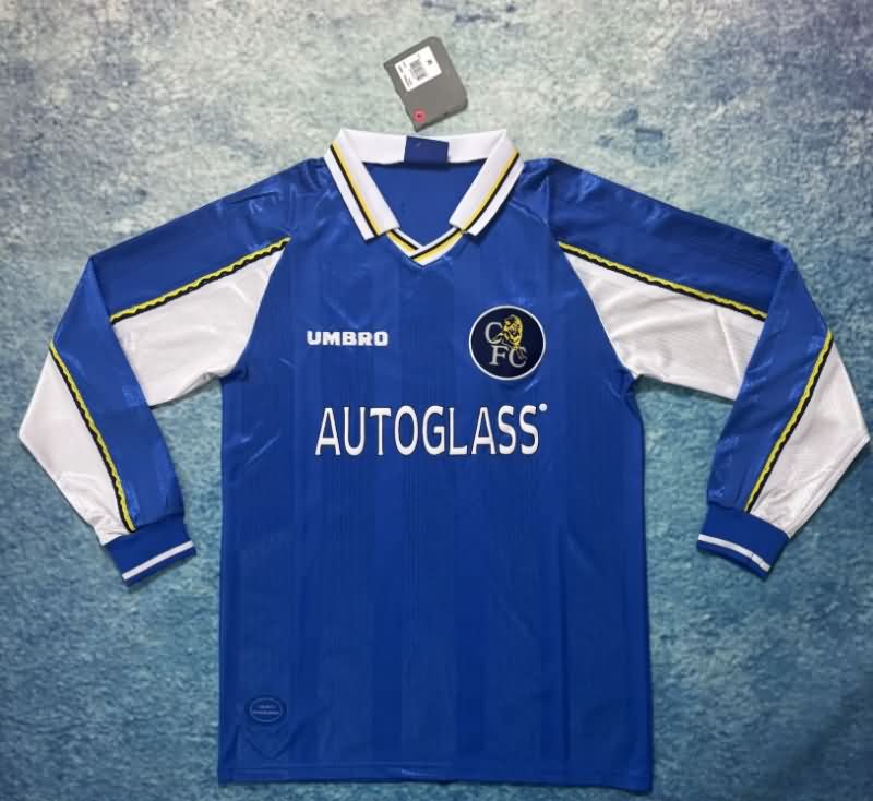 Thailand Quality(AAA) 1997/99 Chelsea Home Long Sleeve Retro Soccer Jersey Thailand Quality(AAA) 1997/99 Chelsea Home Long Sleeve Retro Soccer Jersey