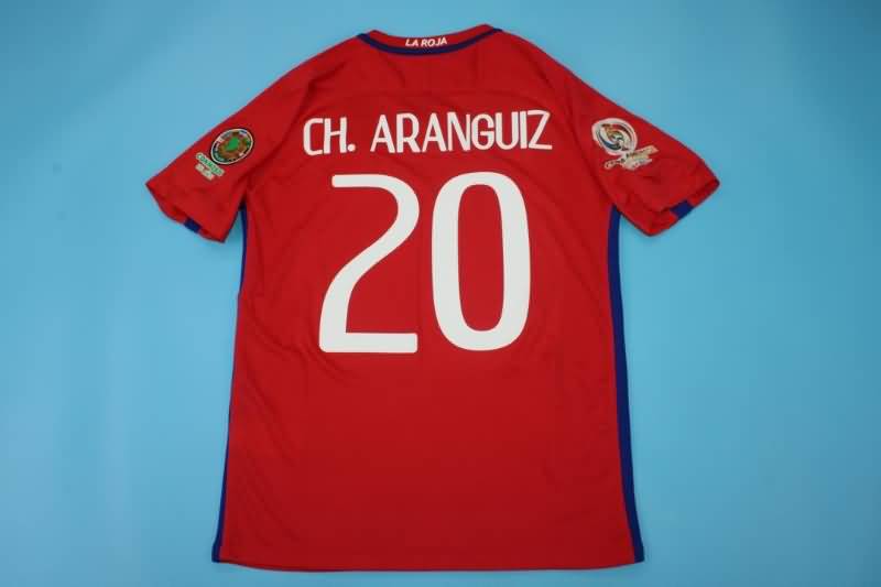 Thailand Quality(AAA) 2016/17 Chile Home Retro Soccer Jersey