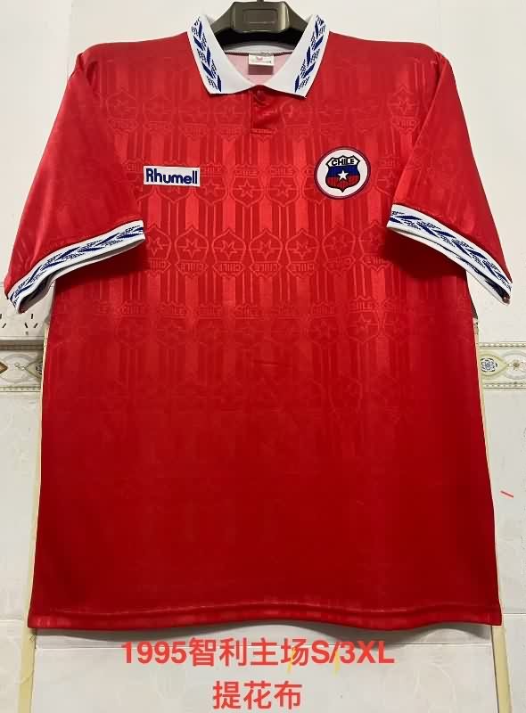 Thailand Quality(AAA) 1995 Chile Home Retro Soccer Jersey Thailand Quality(AAA) 1995 Chile Home Retro Soccer Jersey