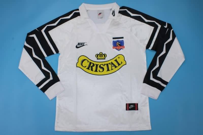 Thailand Quality(AAA) 1995 Colo Colo Retro Home Long Sleeve Soccer Jersey