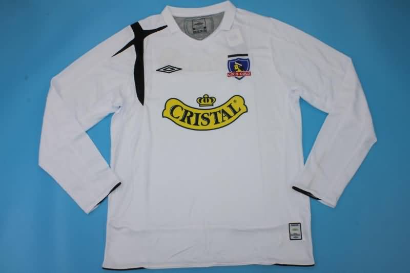 Thailand Quality(AAA) 2006 Colo Colo Home Long Sleeve Retro Soccer Jersey