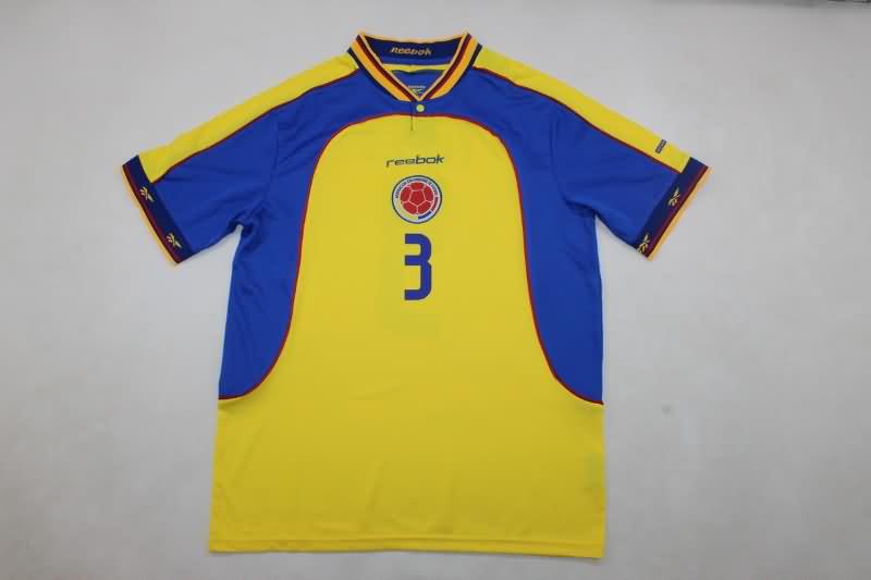 Thailand Quality(AAA) 2001/02 Colombia Home Retro Soccer Jersey