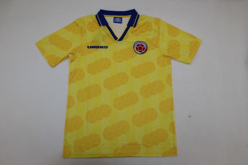 Thailand Quality(AAA) 1994 Colombia Home Retro Soccer Jersey Thailand Quality(AAA) 1994 Colombia Home Retro Soccer Jersey