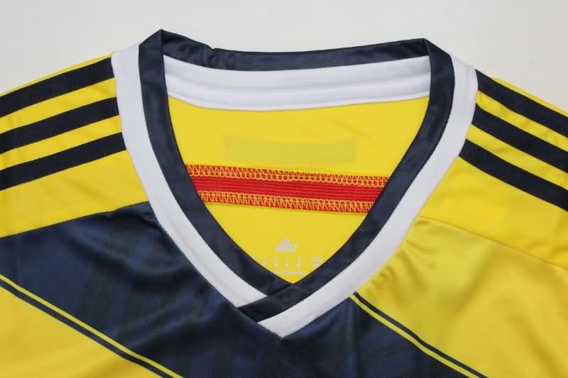 Thailand Quality(AAA) 2014 Colombia Home Retro Soccer Jersey