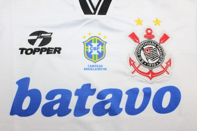 Thailand Quality(AAA) 1999 Corinthians Home Retro Soccer Jersey