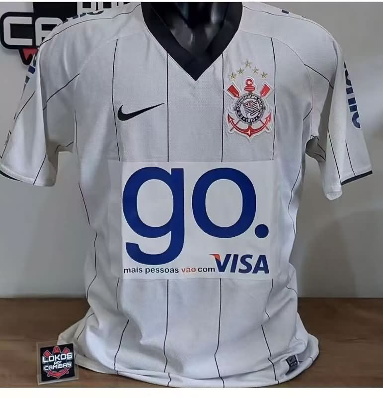 Thailand Quality(AAA) 2009 Corinthians Home Retro Soccer Jersey