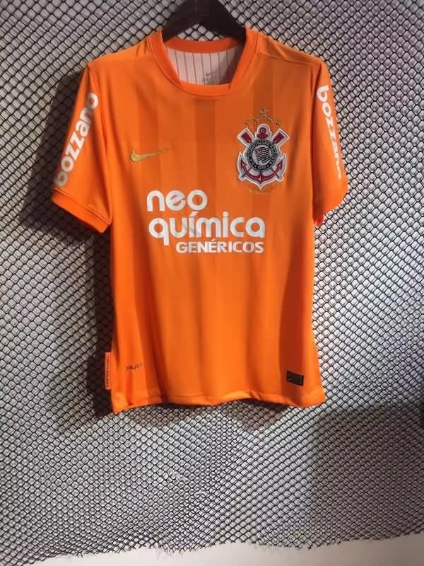 Thailand Quality(AAA) 2010 Corinthians Goalkeeper Orange Retro Soccer Jersey